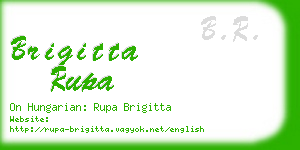 brigitta rupa business card